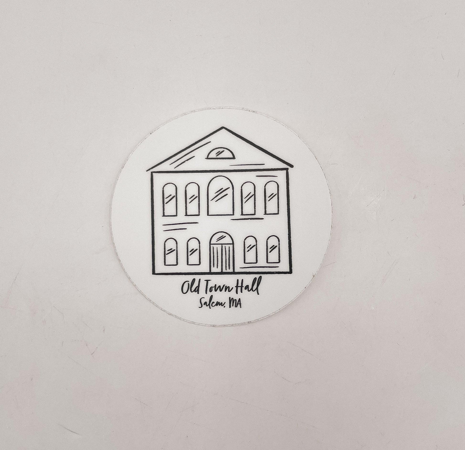 Old Town Hall Sticker – A Tiny Tribute to Salem’s History