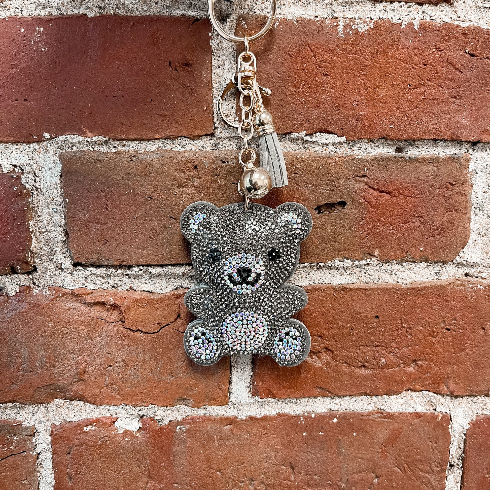 Crystal Teddy Bear Keychain