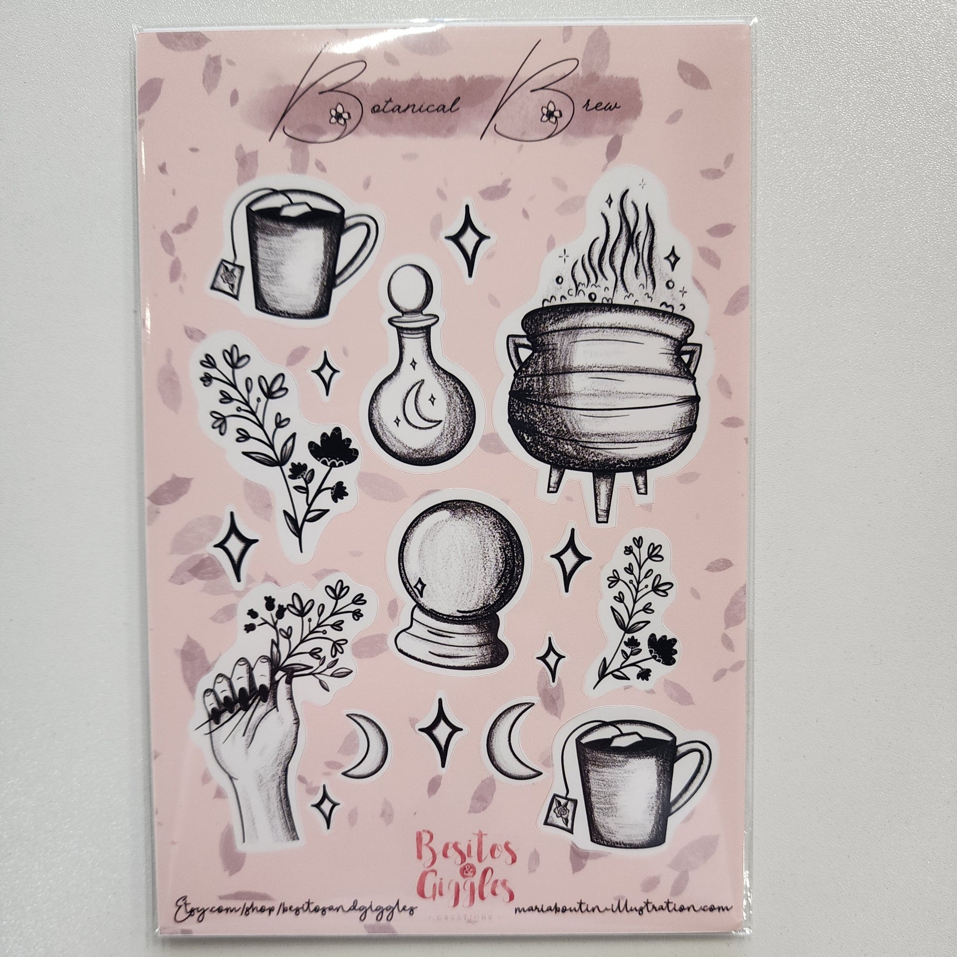 Botanical Brew Sticker Sheet