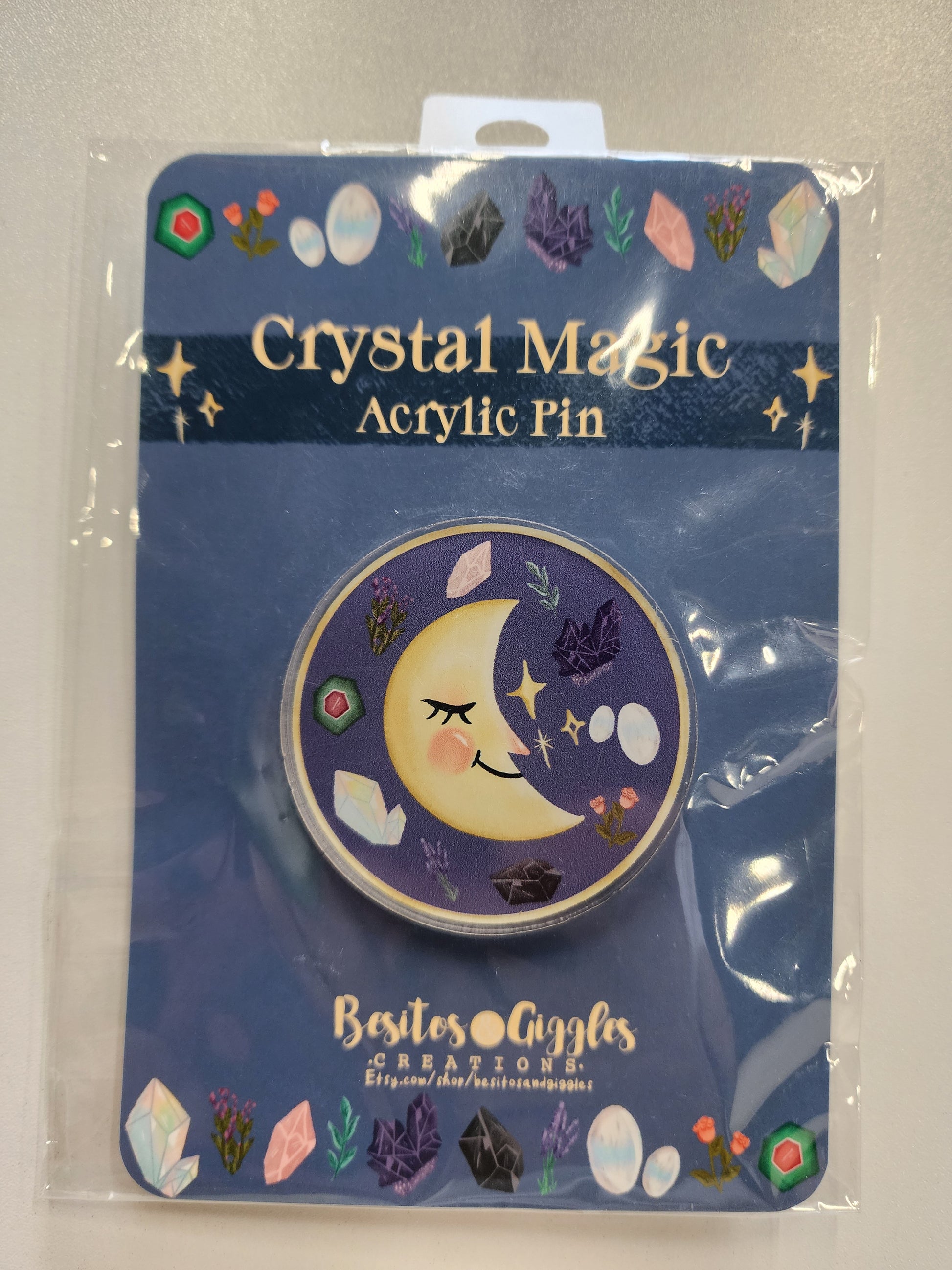 Crystal Magic Acrylic Pin