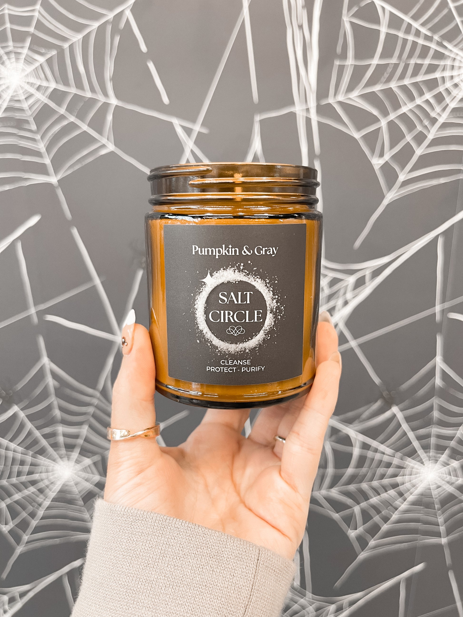 Salt Circle Intention Candle