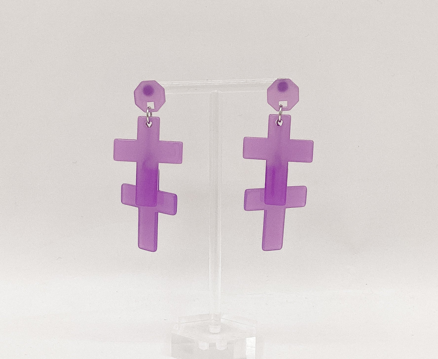 Double Cross Earrings