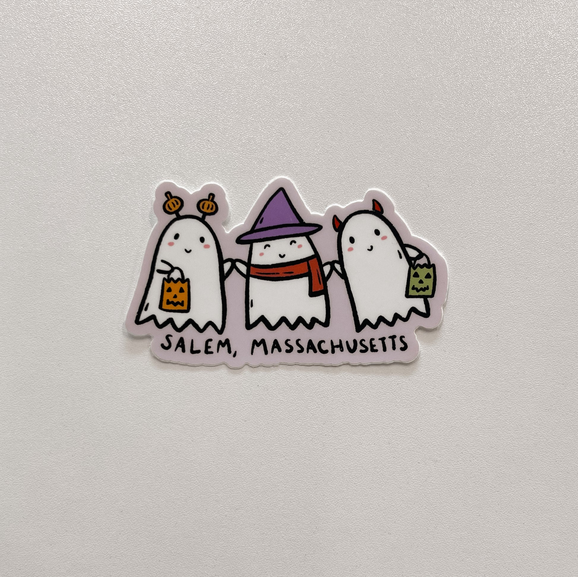 Ghost Friends Salem Sticker
