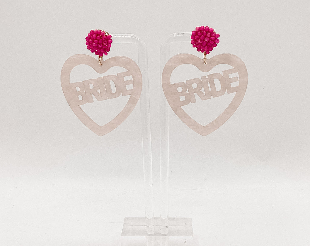 Bridal Heart Earrings