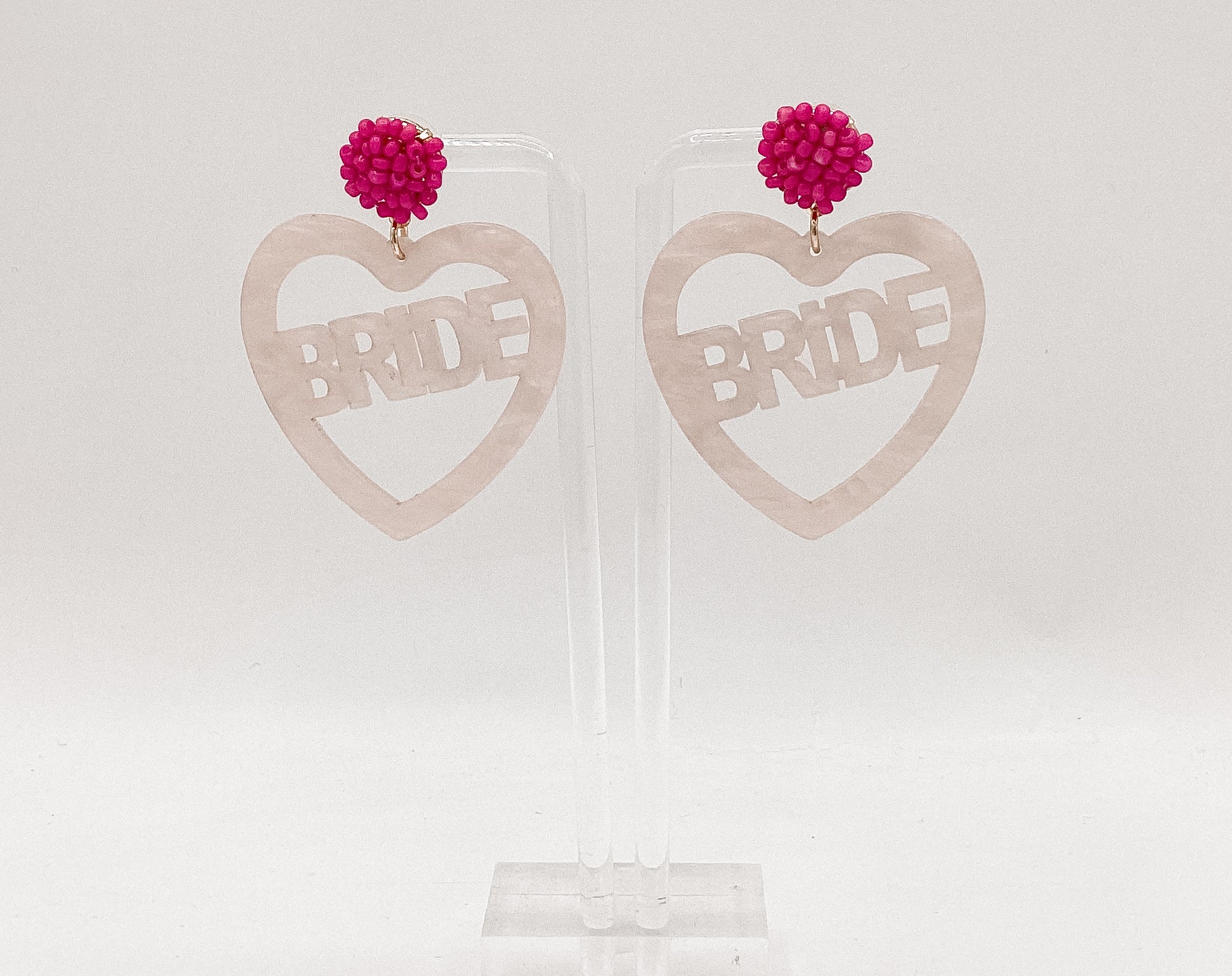 Bridal Heart Earrings