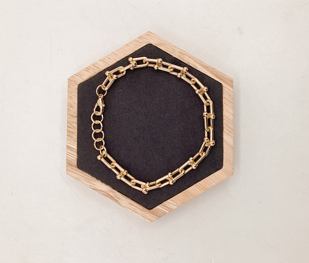 Link chain and ball bracelet