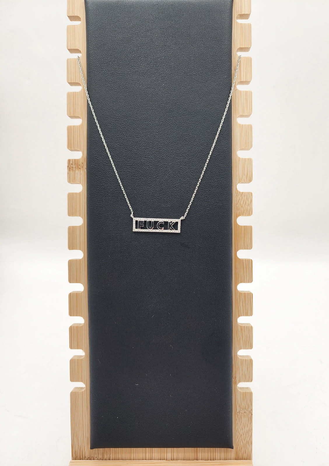 Fuck bar necklace