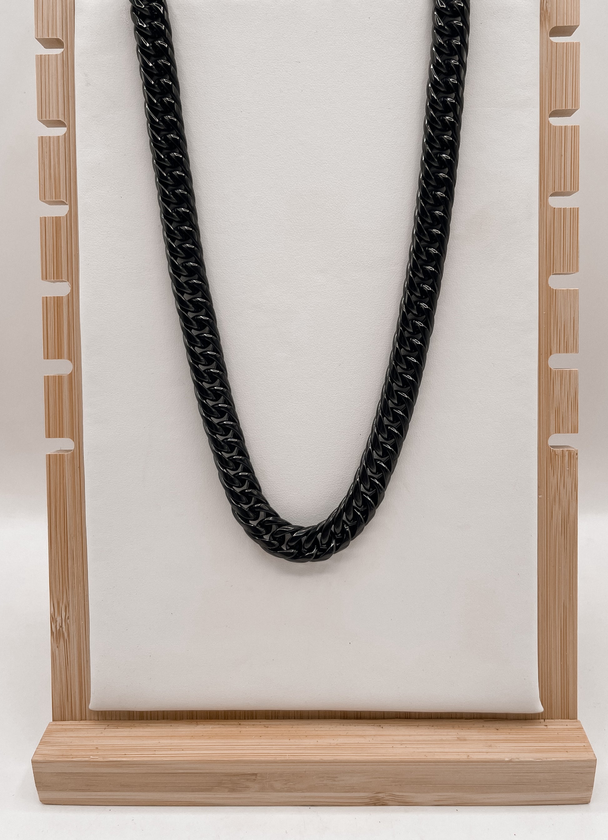Obsidian Veil Chain Necklace-Men's