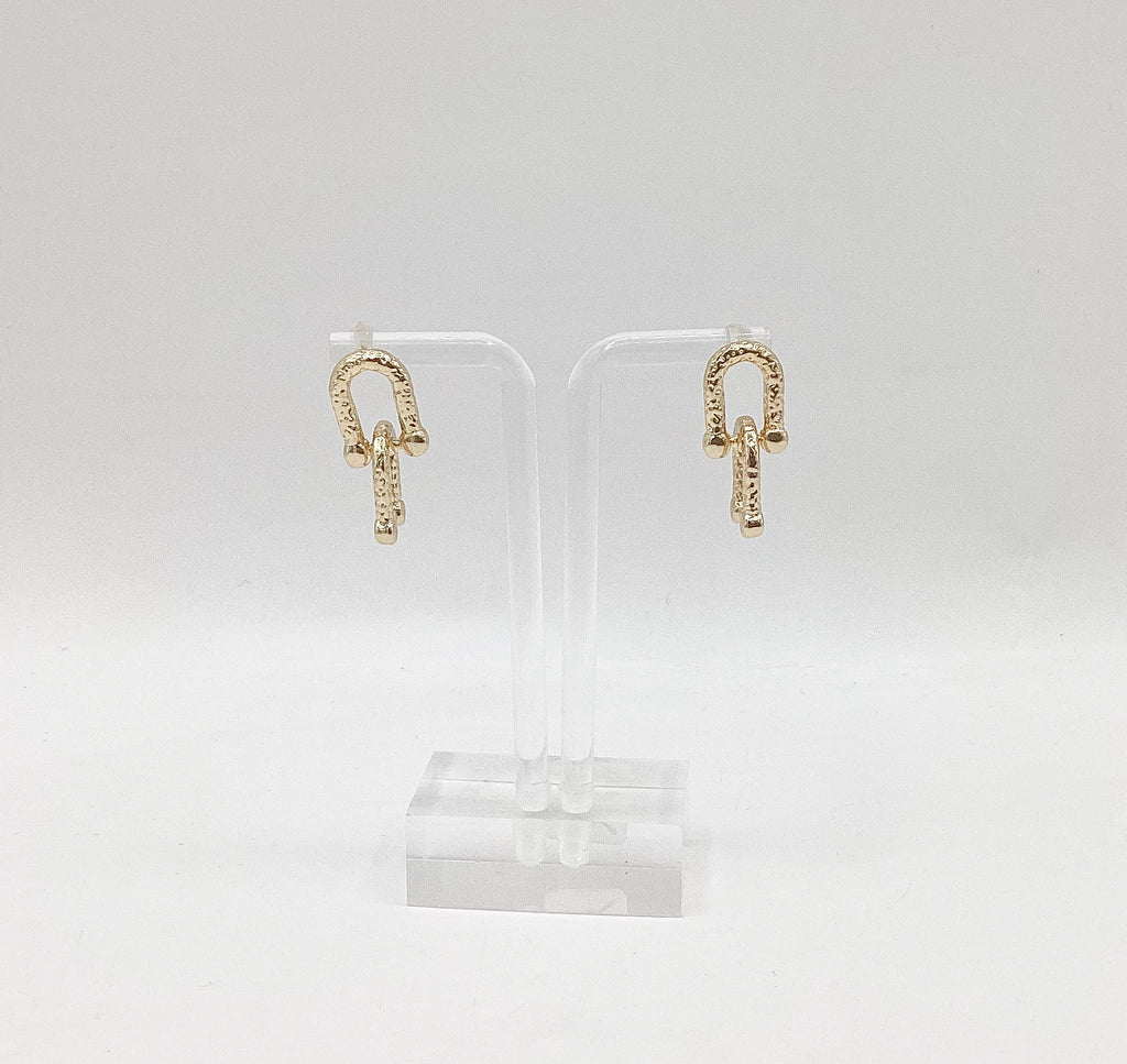 Horseshoe Drop Earrings