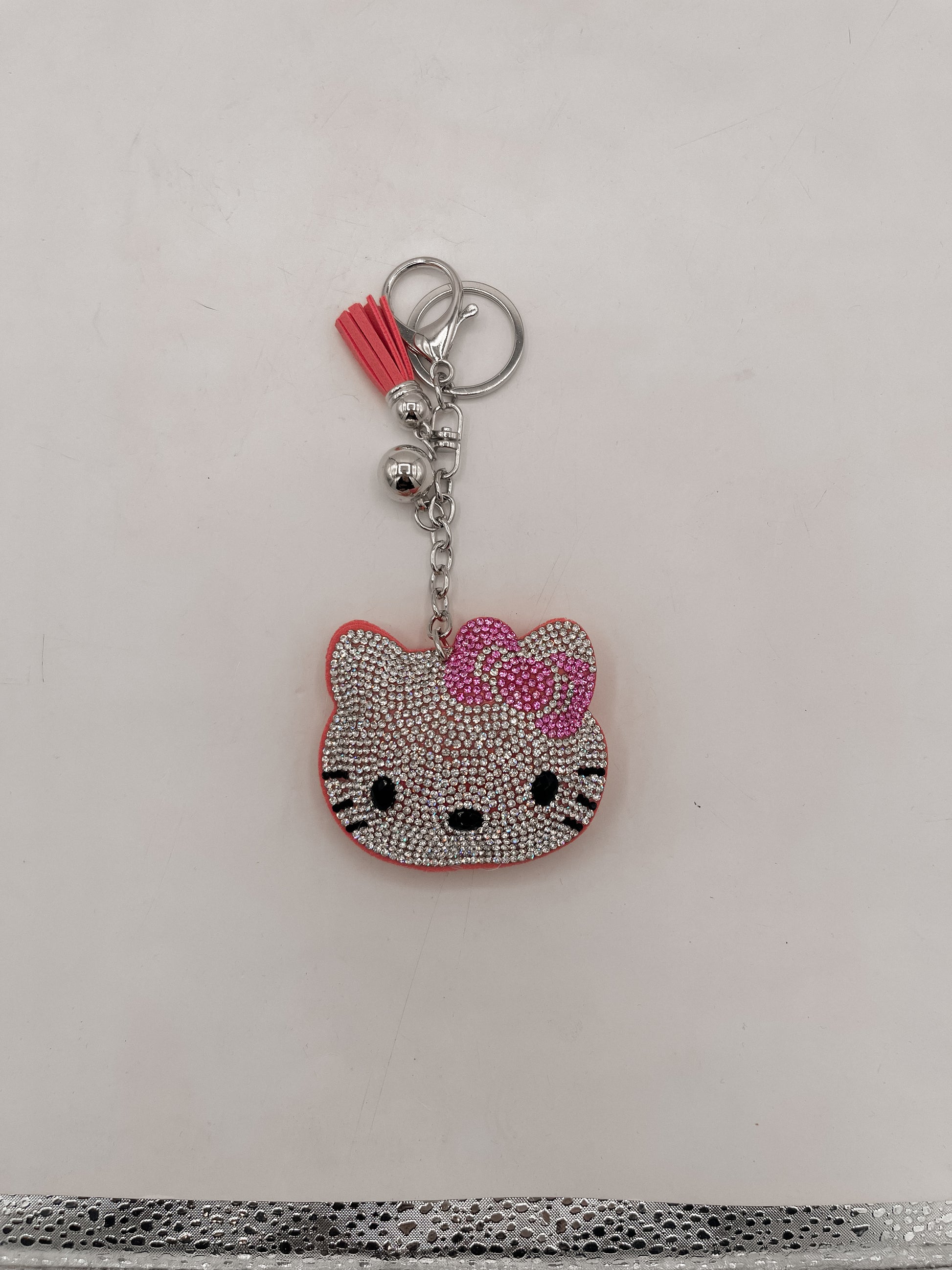 Cat keychain-pink