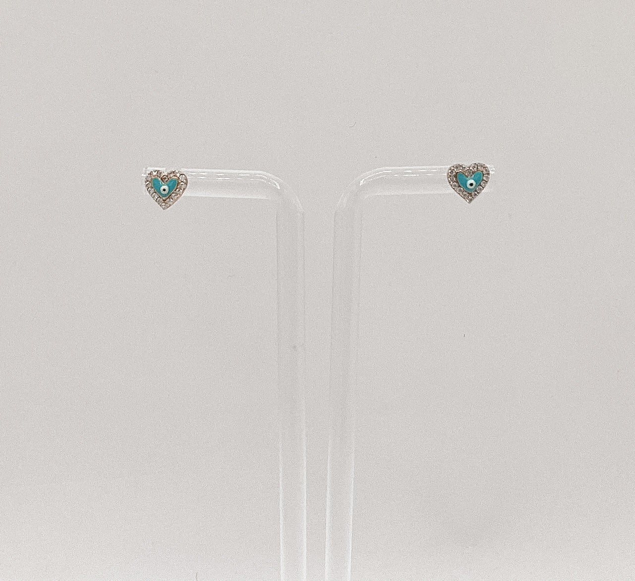Turquoise Heart Earrings ￼