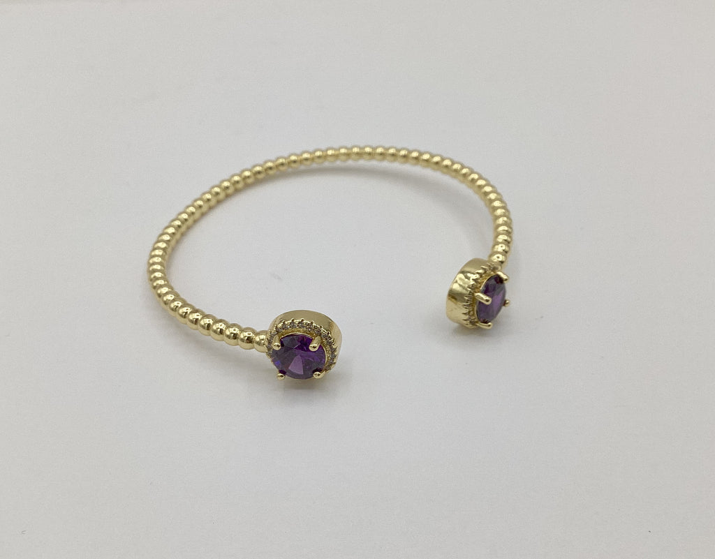 Open Cuff Jewel Bracelets