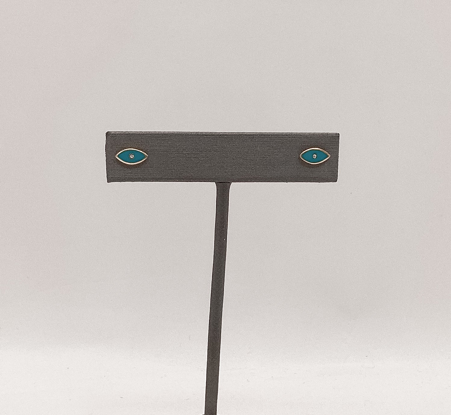 Turquoise Evil Eye Stud Earrings