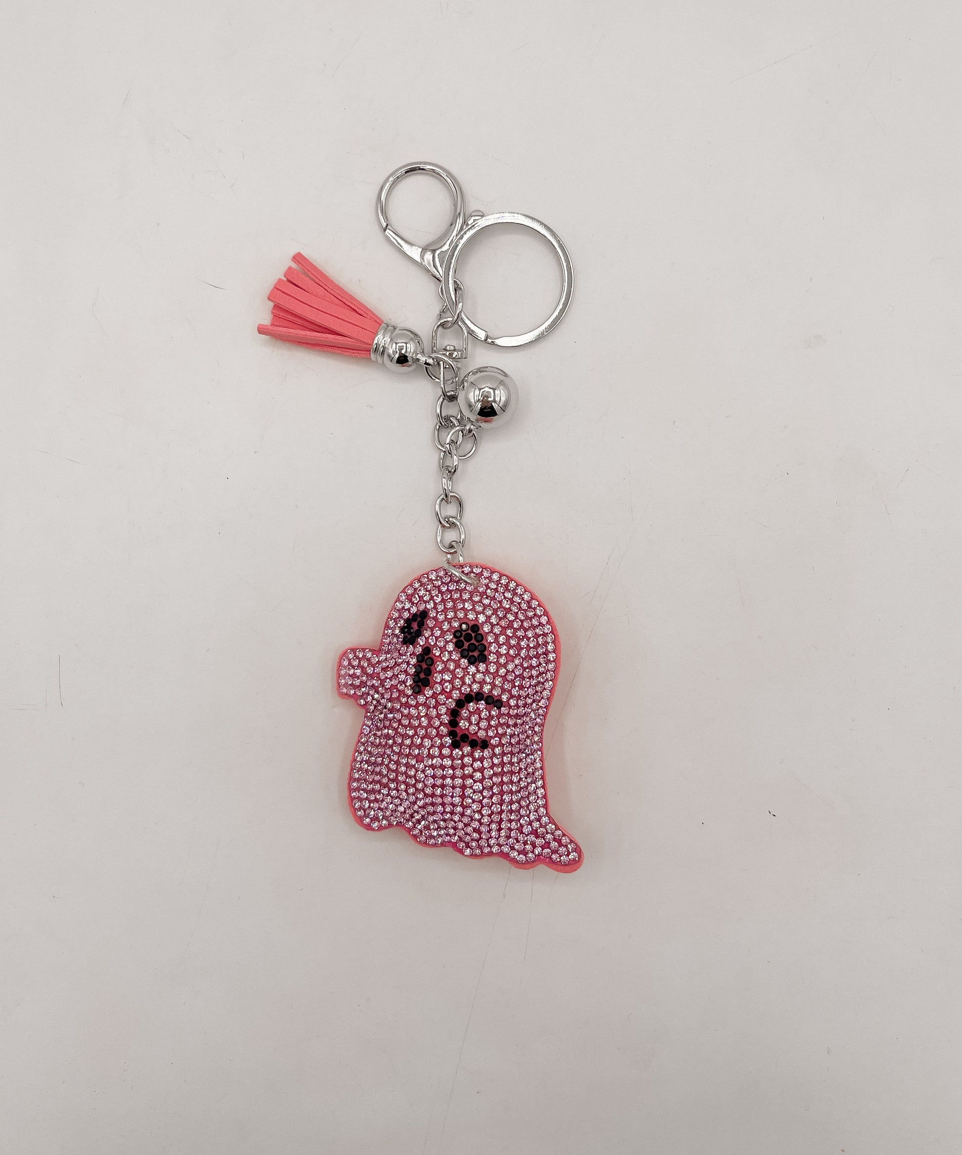 Ghost keychain-pink