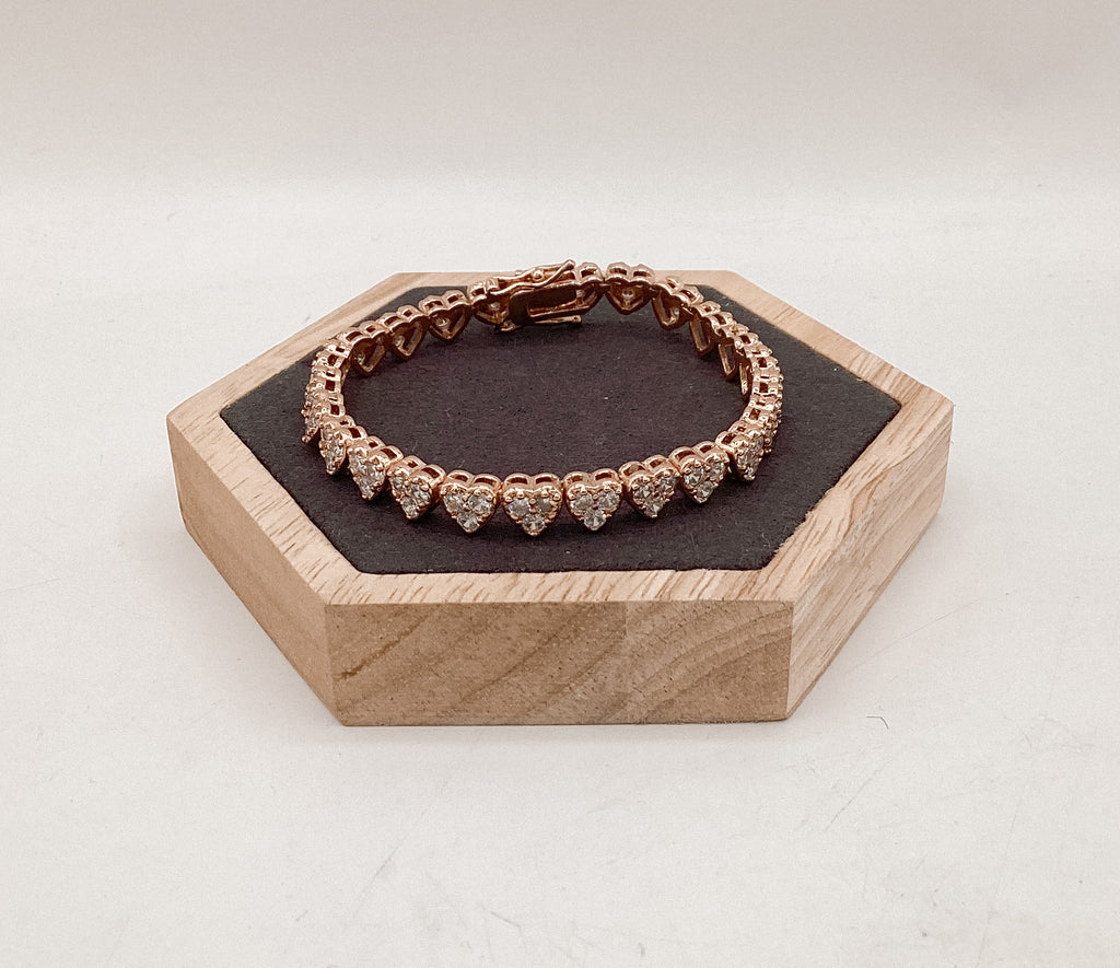 Heart Tennis Bracelet