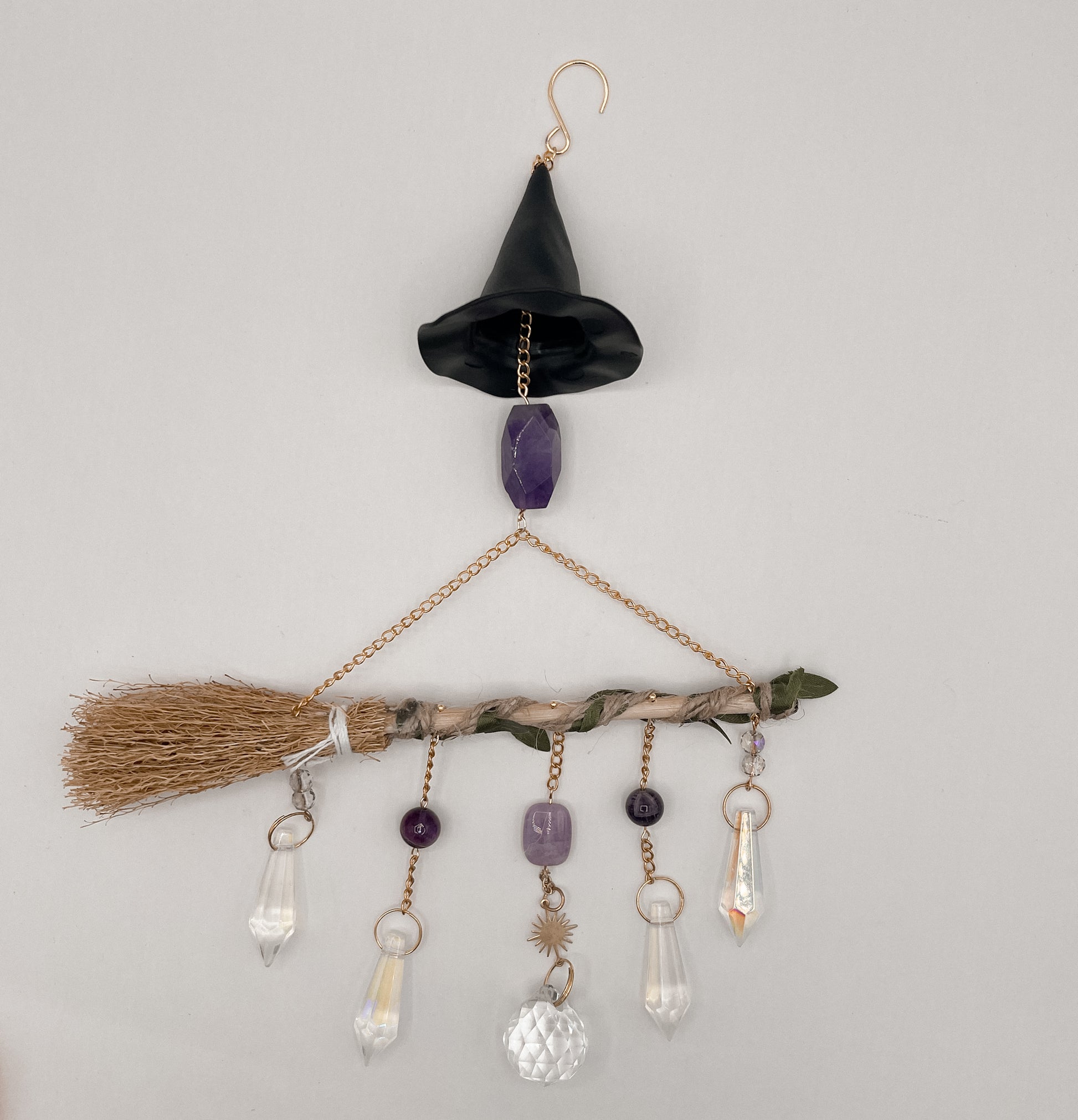 Twilight Witch Broom Suncatcher