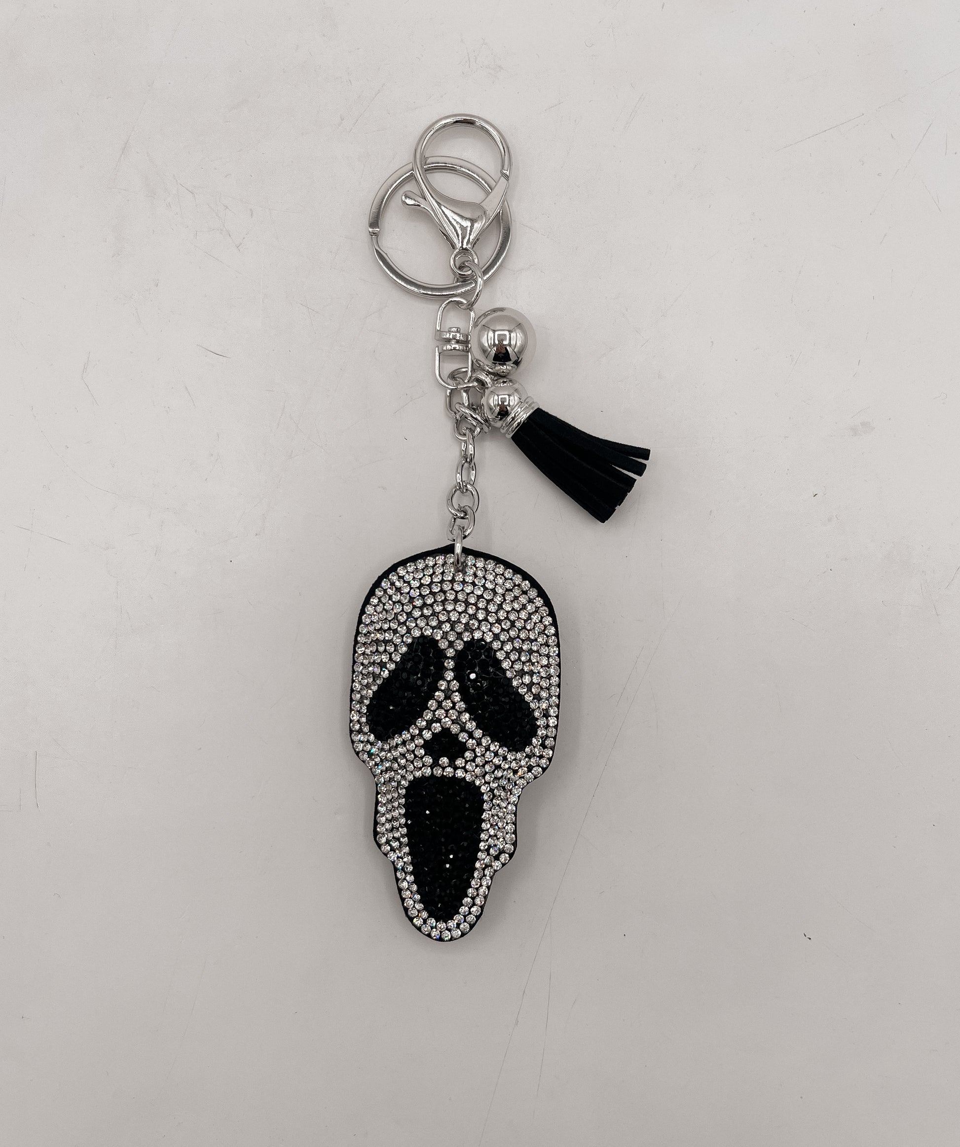 Ghostface keychain-silver