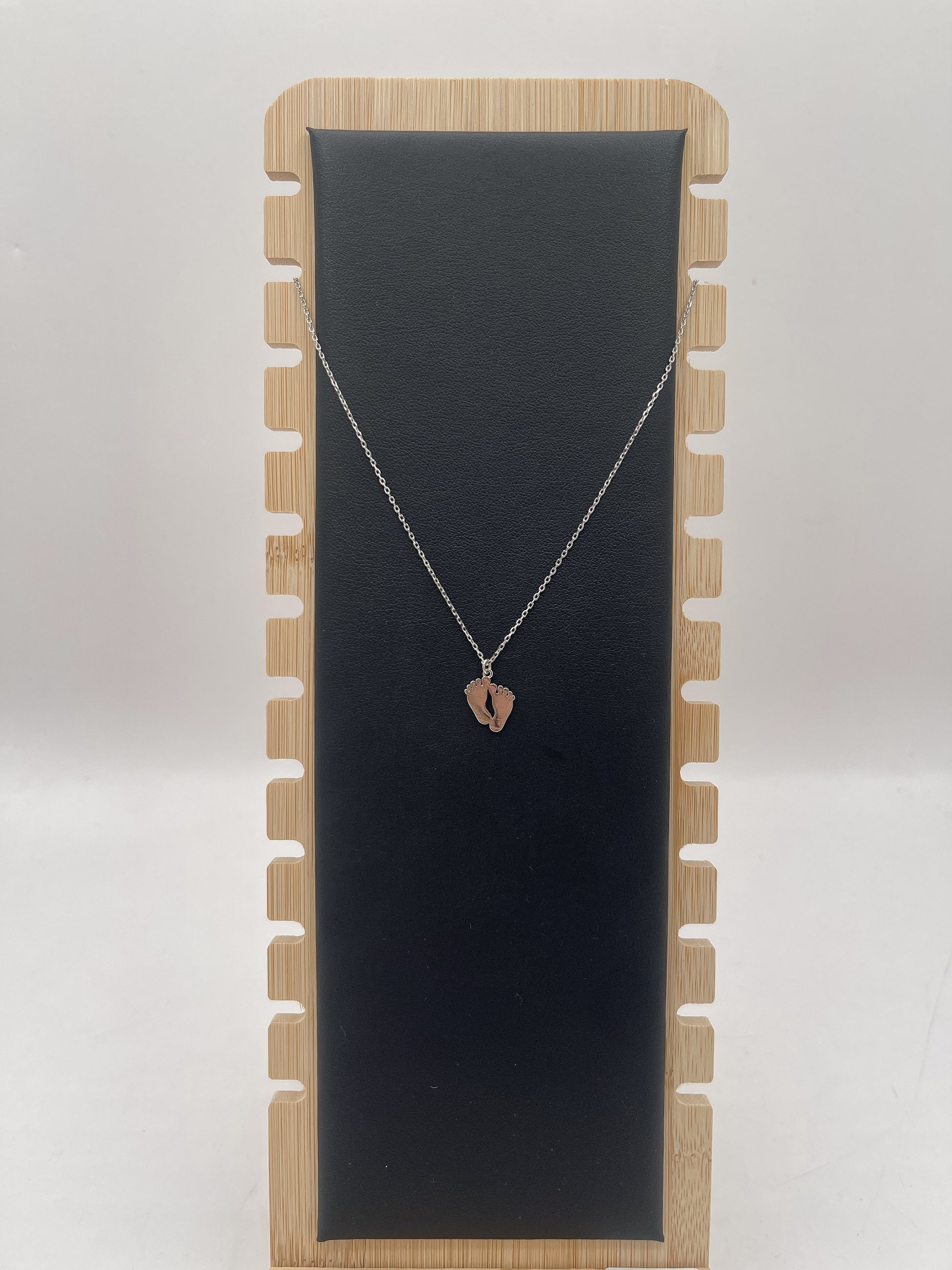Baby feet necklace
