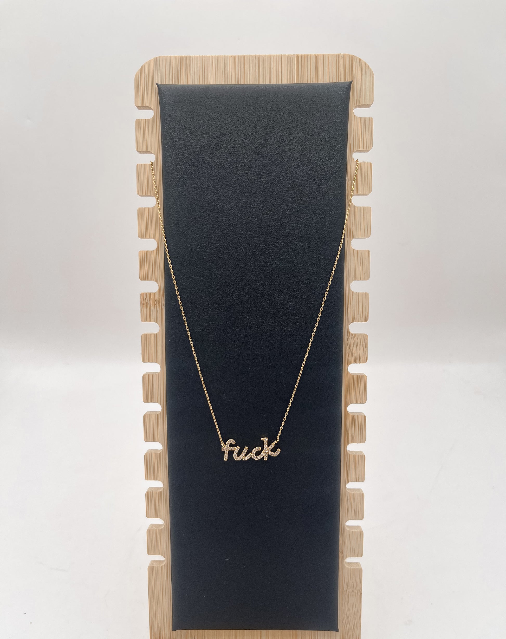 Fuck necklace gold