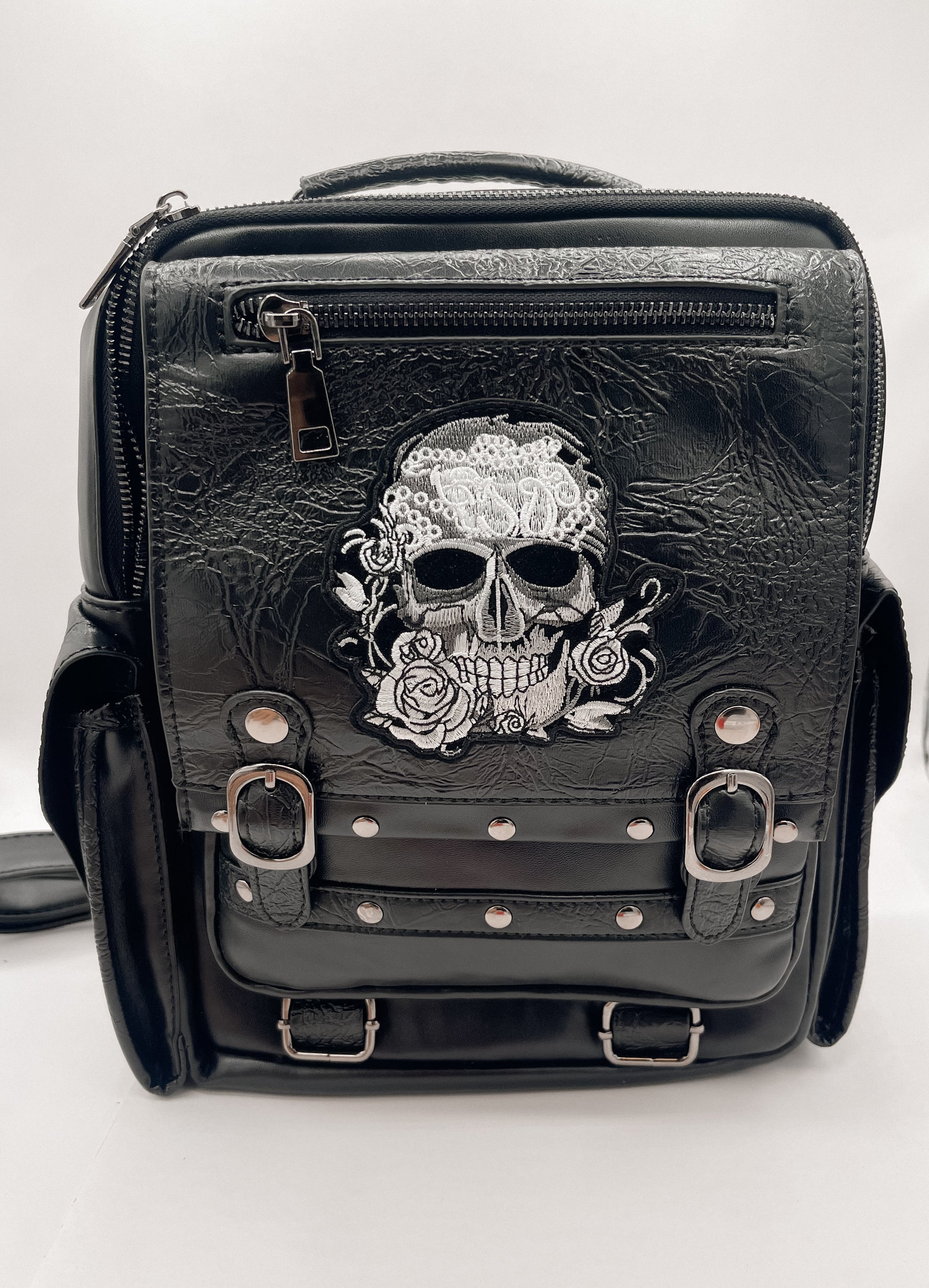 Graveyard Garden Skull Backpack
