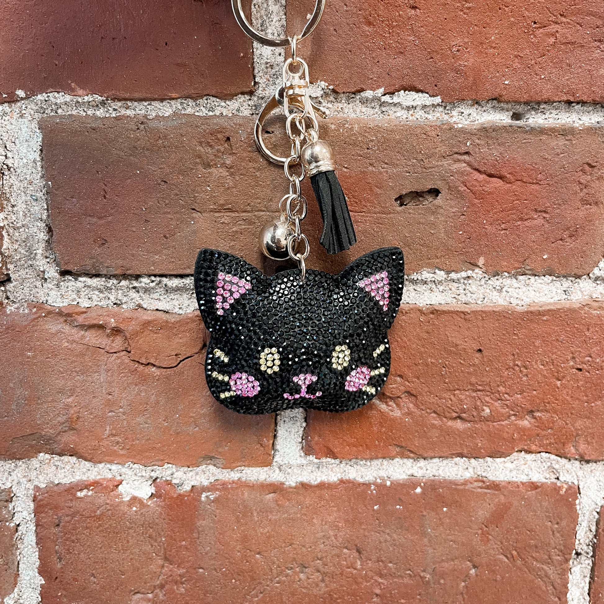 Midnight Whiskers Keychain