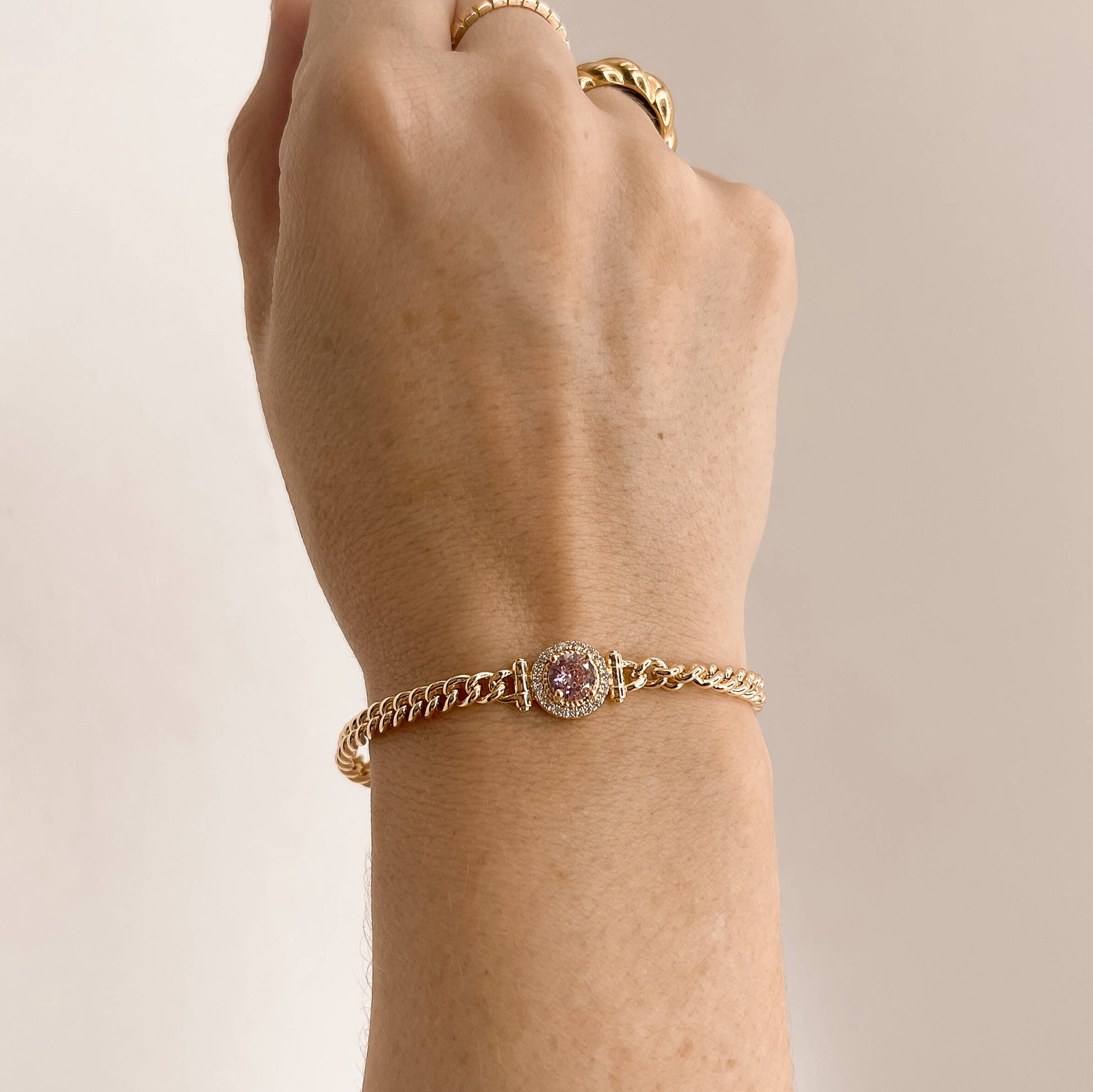 Rose Radiance Charm Bracelet