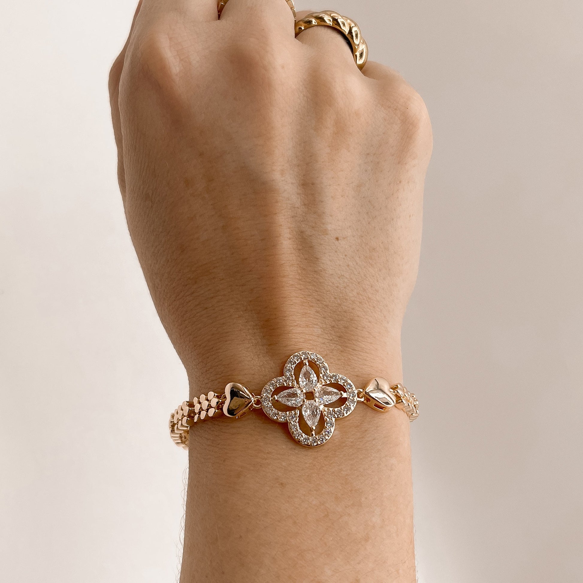 Moonblossom Heartlink Bracelet