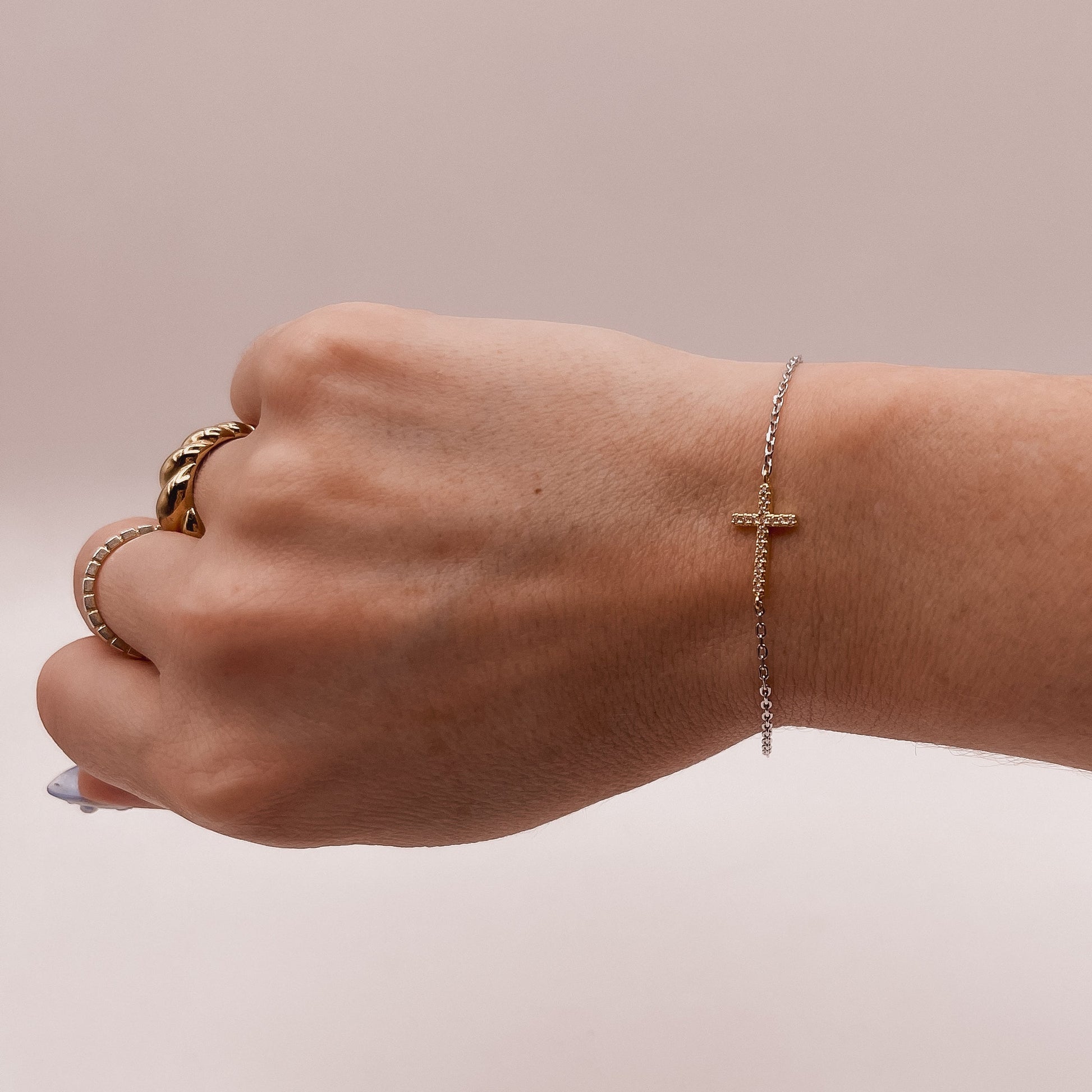Sacred Light Cross Bracelet