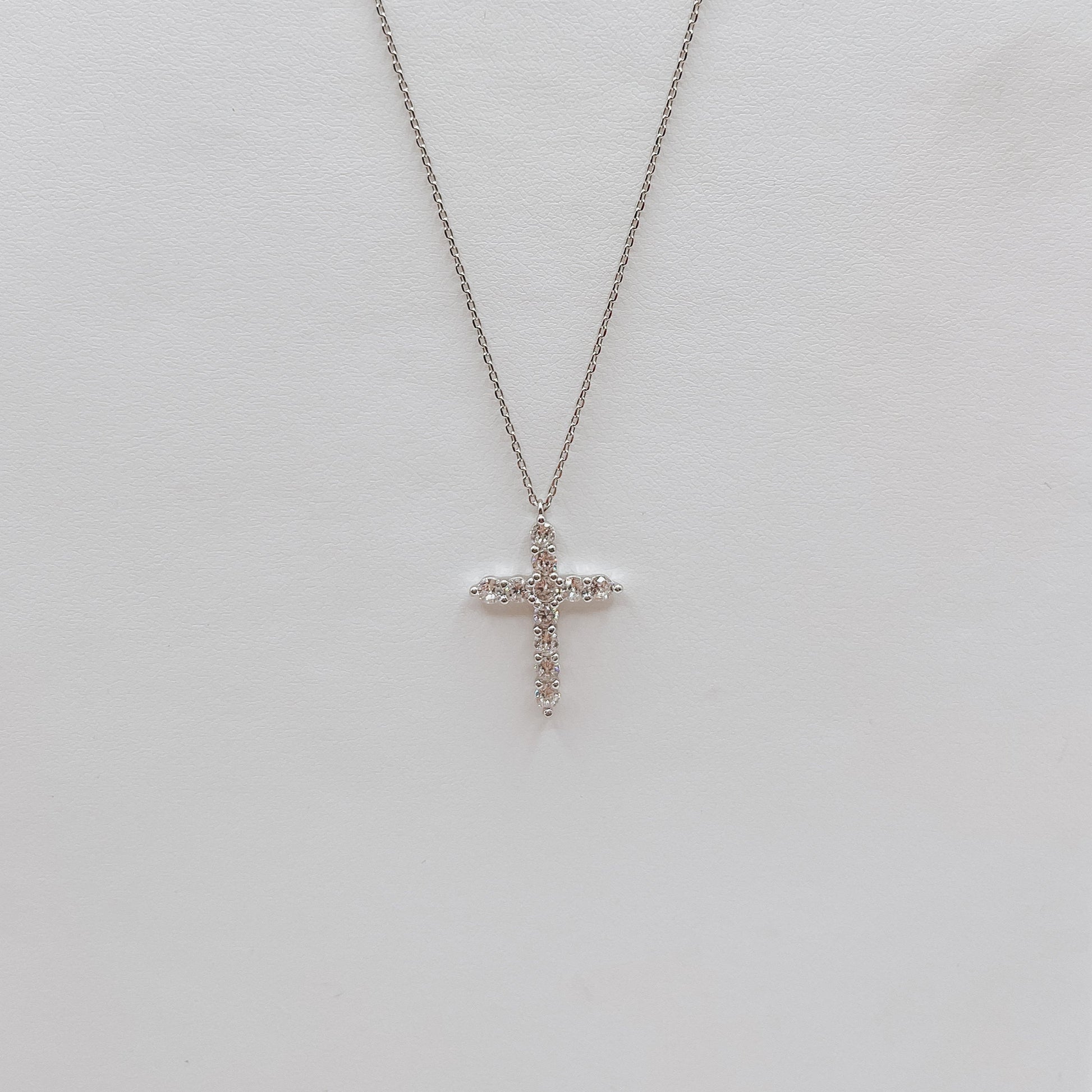 Silver Serenity Cross Necklace
