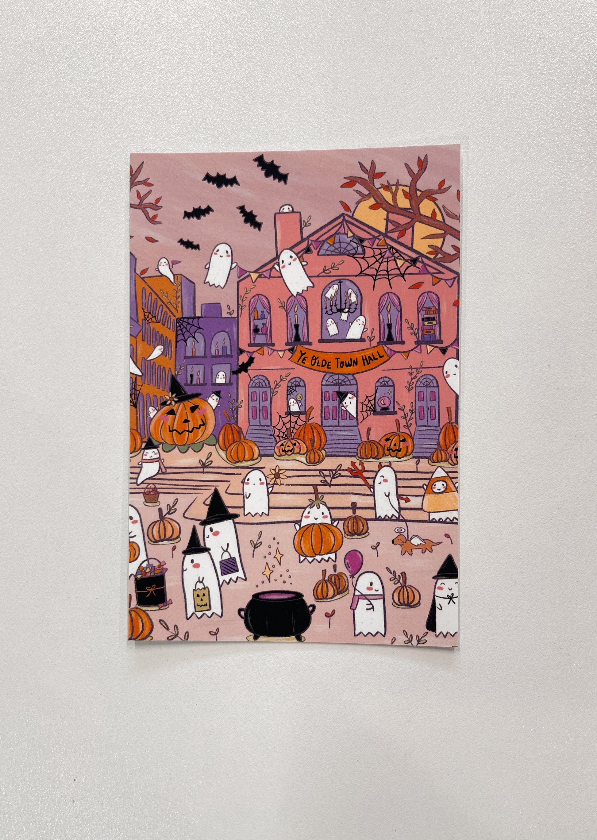 Town Hall & Ghosties Postcard
