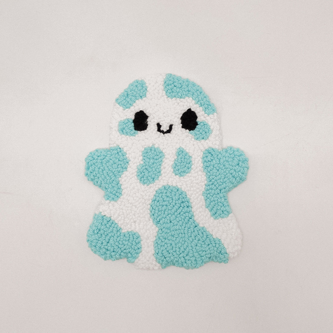 Frosted Ghost Mug Rug – Boo-tifully Chill
