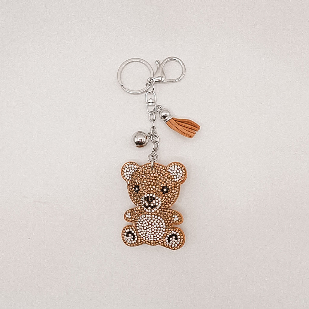 Honey Bear Charm – Cozy Sparkle for Your Keys & Heart