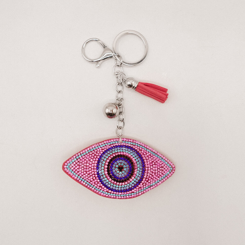 Glamour Gaze Keychain – Sparkling Evil Eye Charm