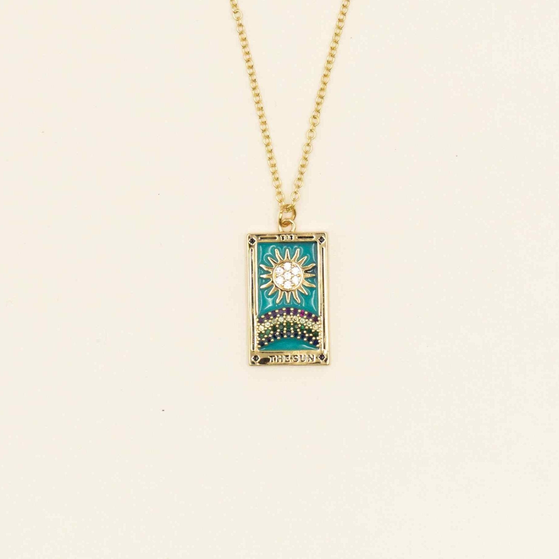 Tarot Card Necklace - Gold