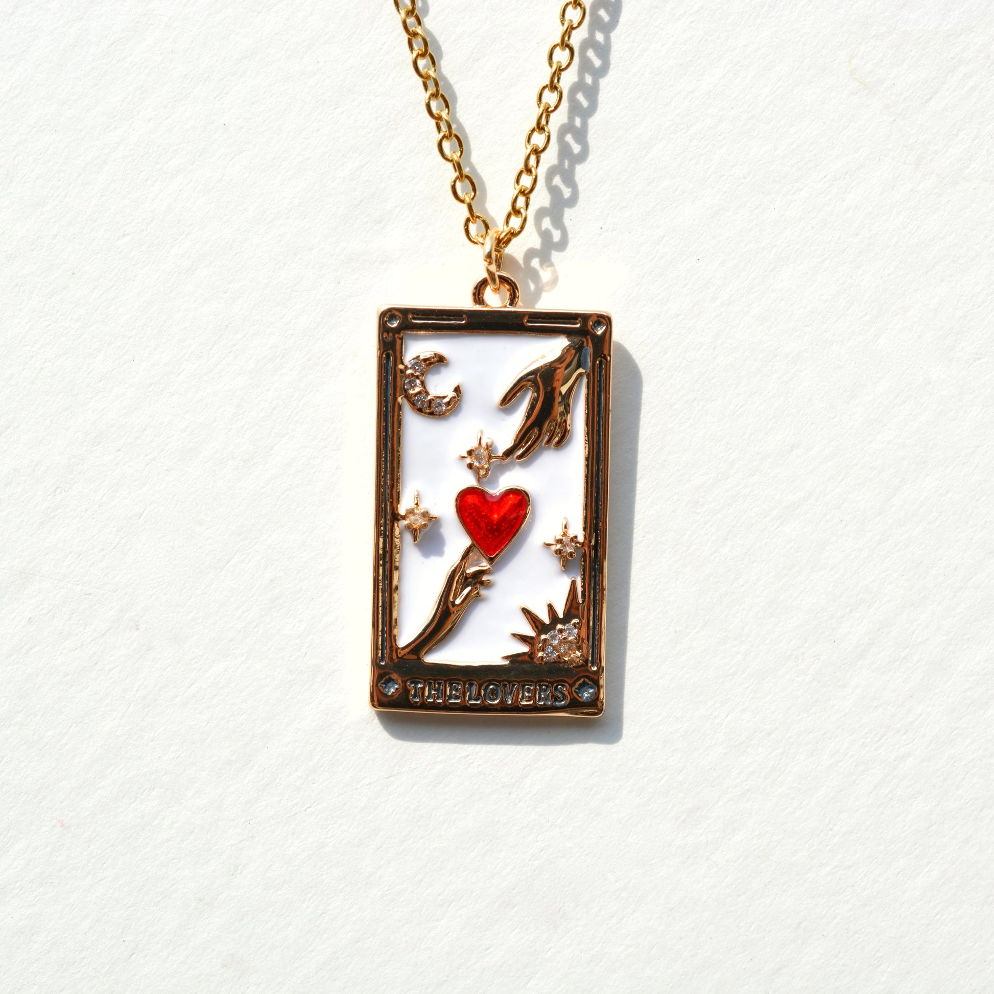 Tarot Card Necklace - Gold
