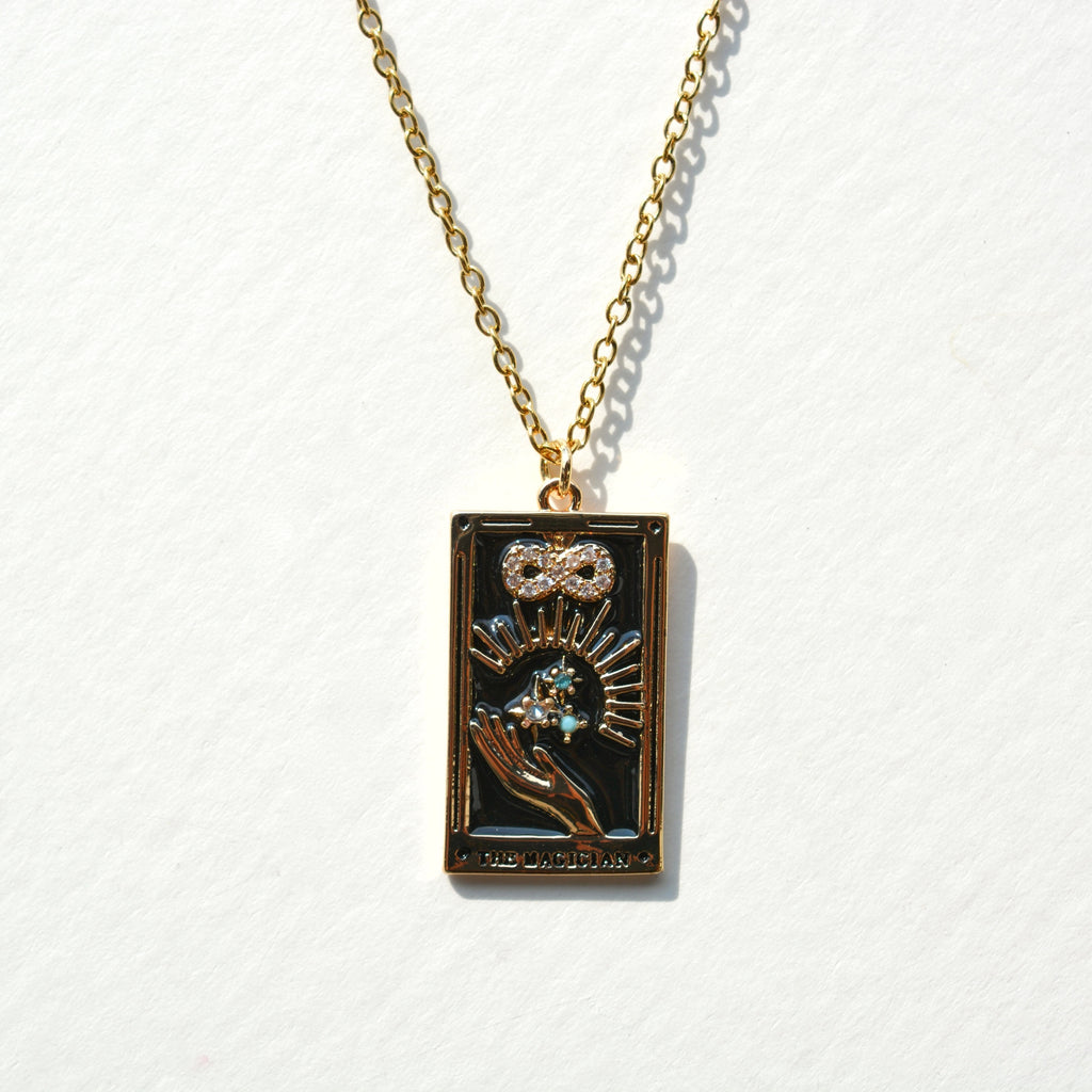 Tarot Card Necklace - Gold