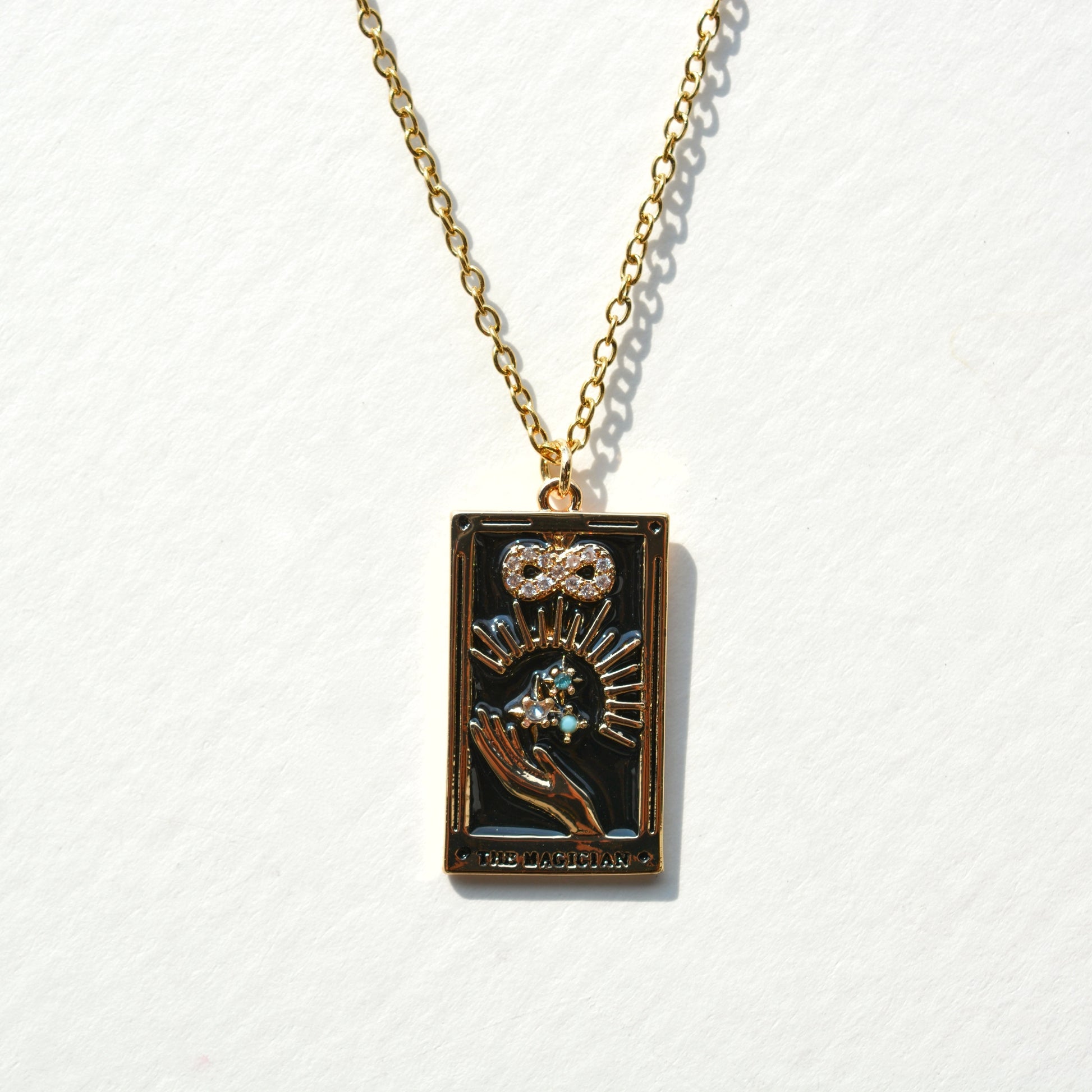 Tarot Card Necklace - Gold