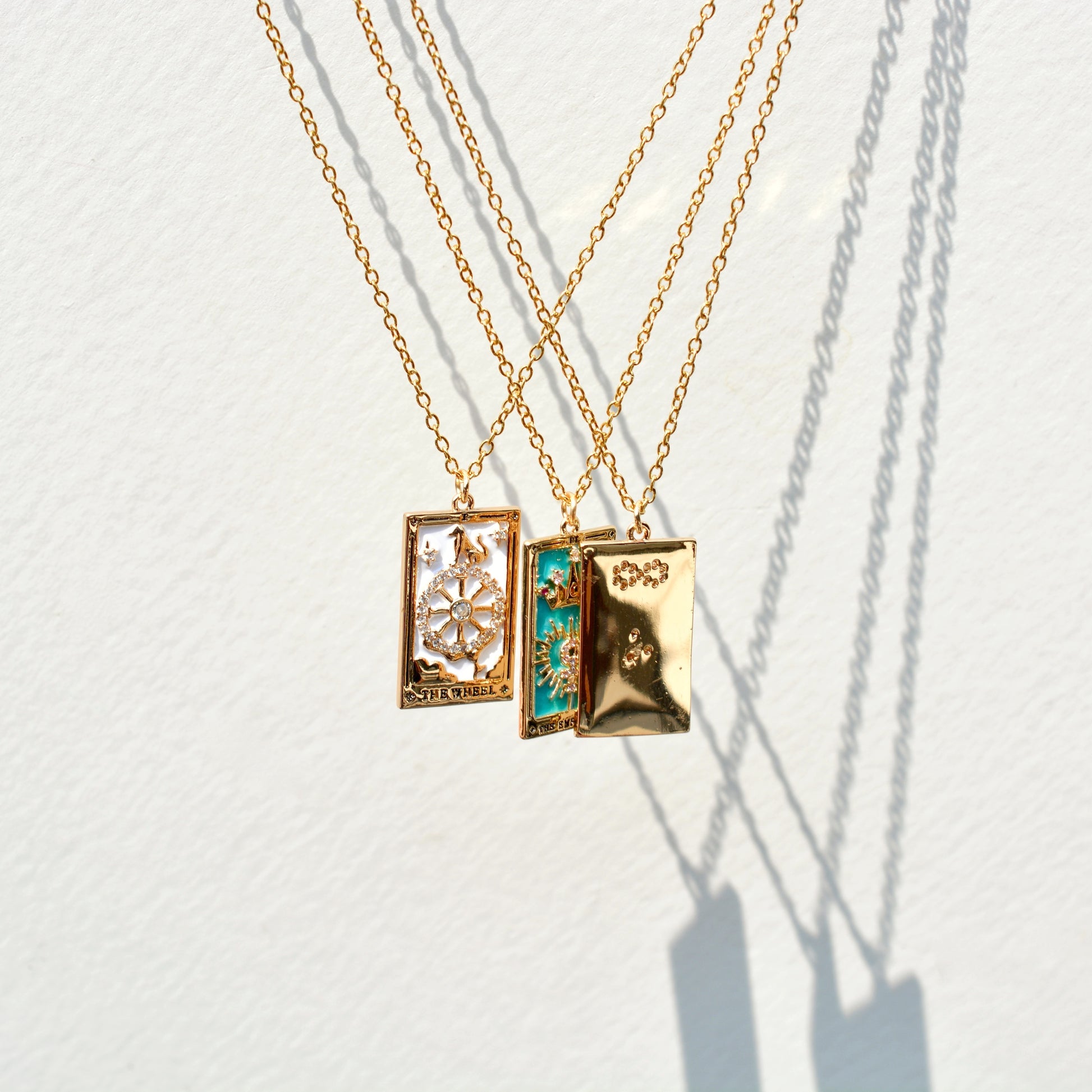 Tarot Card Necklace - Gold