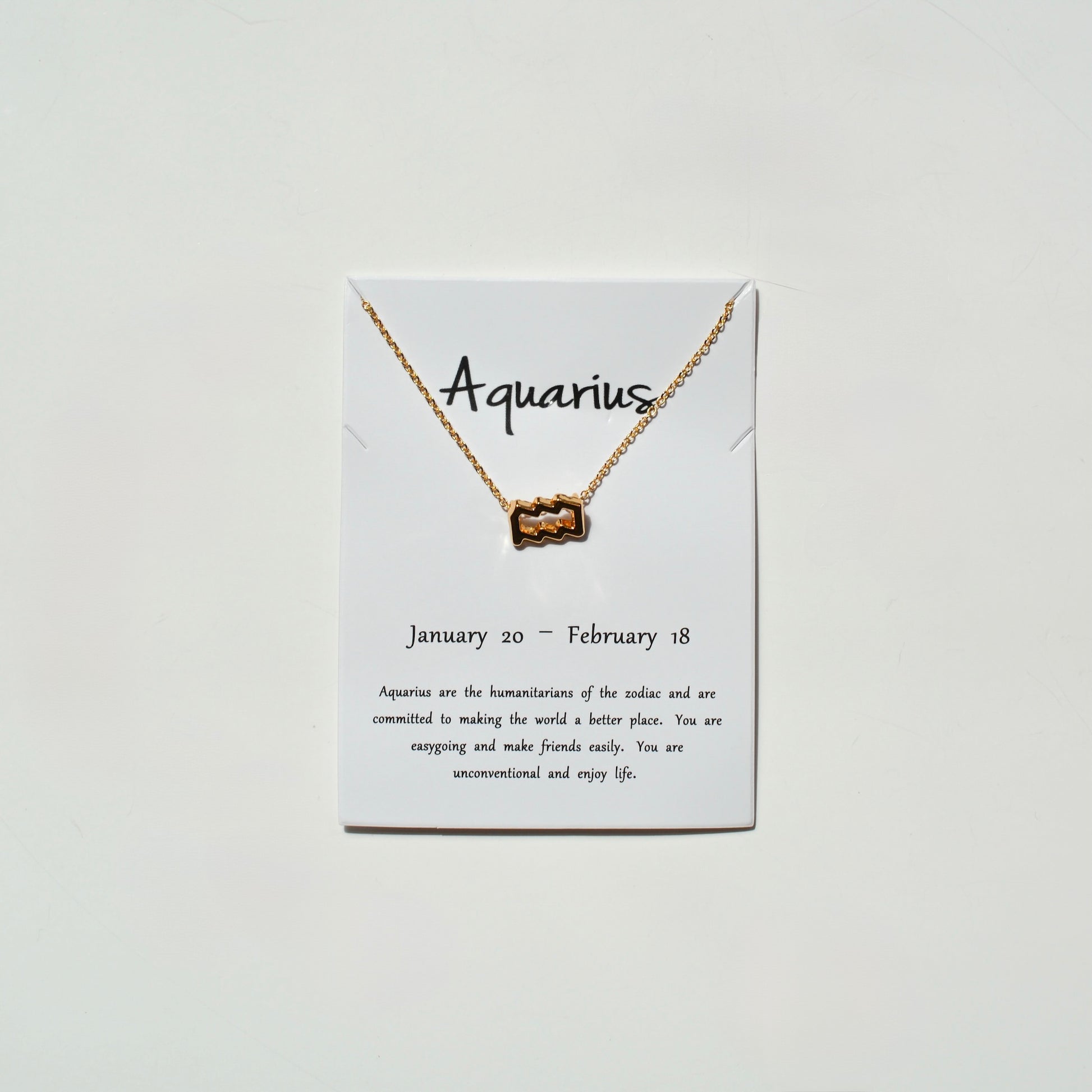 Zodiac Sign Necklace - Gold