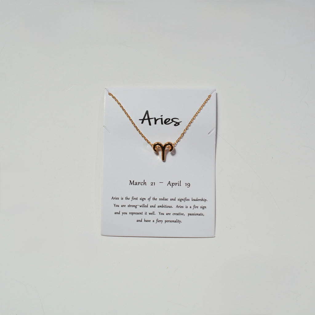 Zodiac Sign Necklace - Gold
