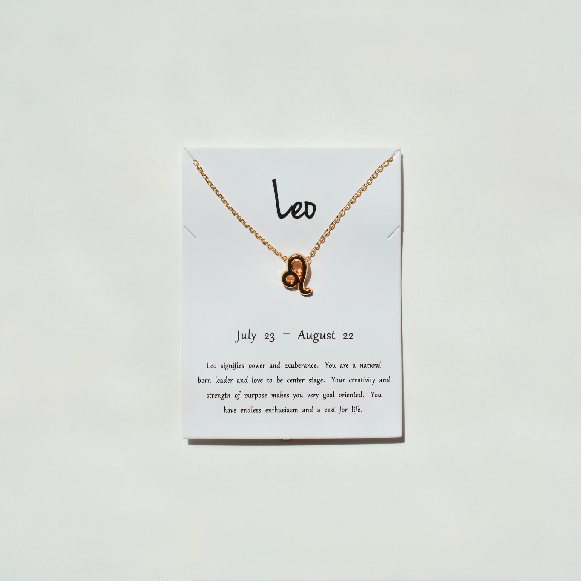 Zodiac Sign Necklace - Gold