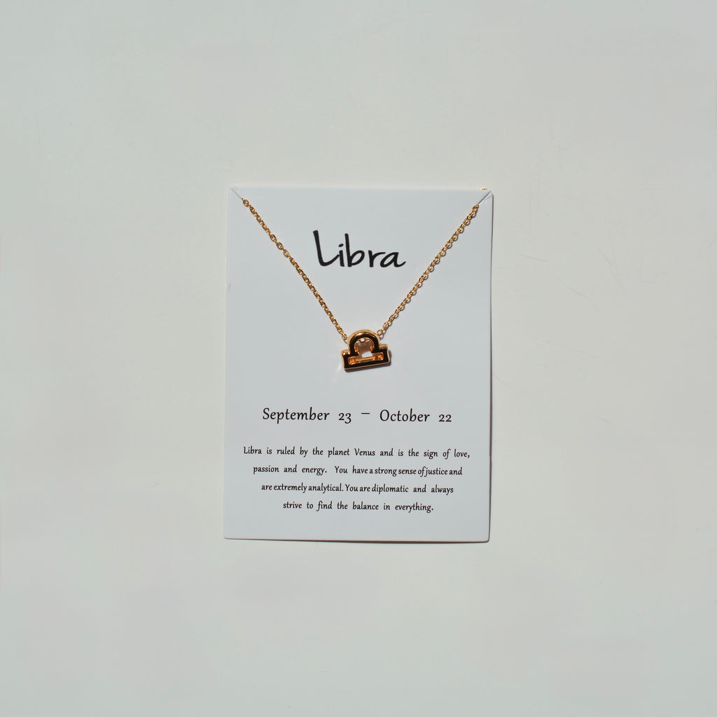 Zodiac Sign Necklace - Gold
