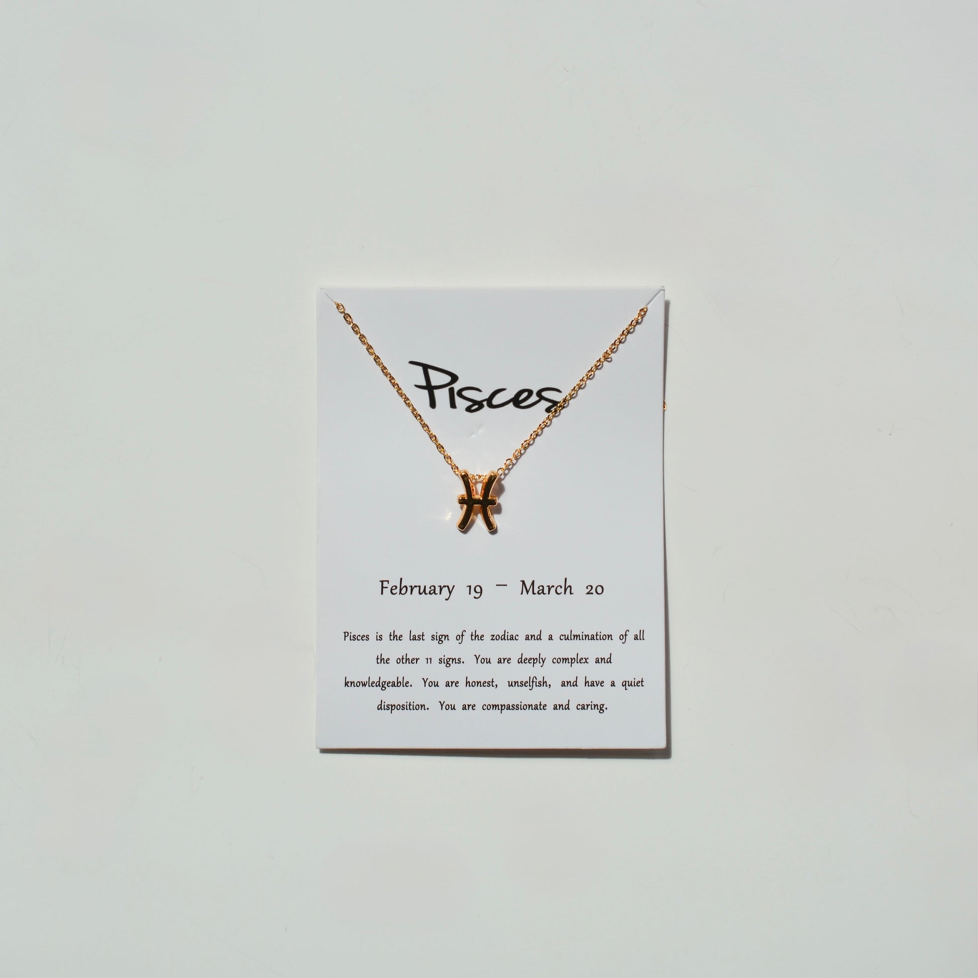 Zodiac Sign Necklace - Gold