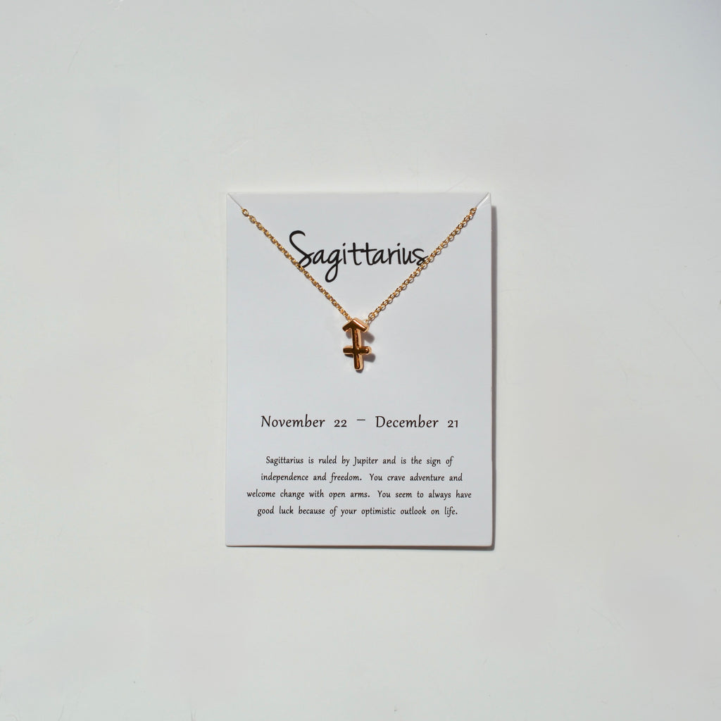Zodiac Sign Necklace - Gold