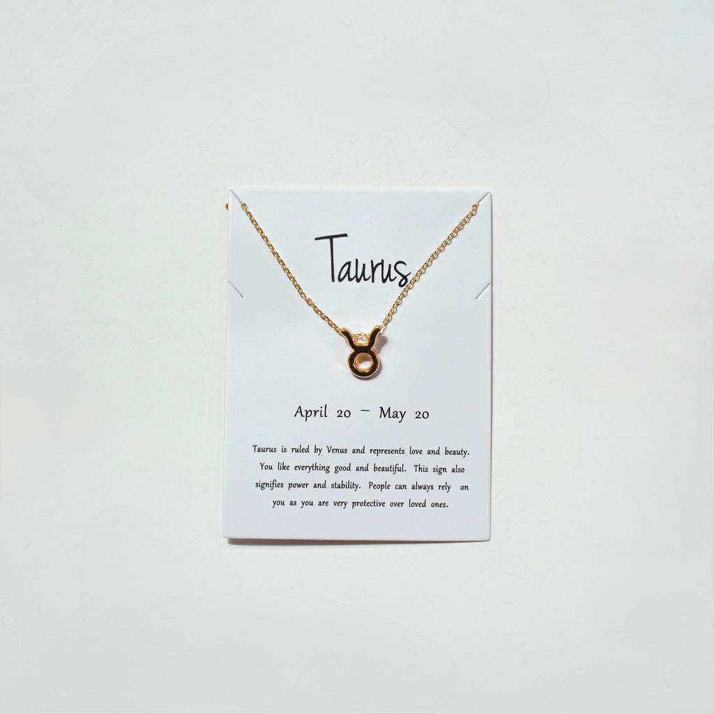 Zodiac Sign Necklace - Gold