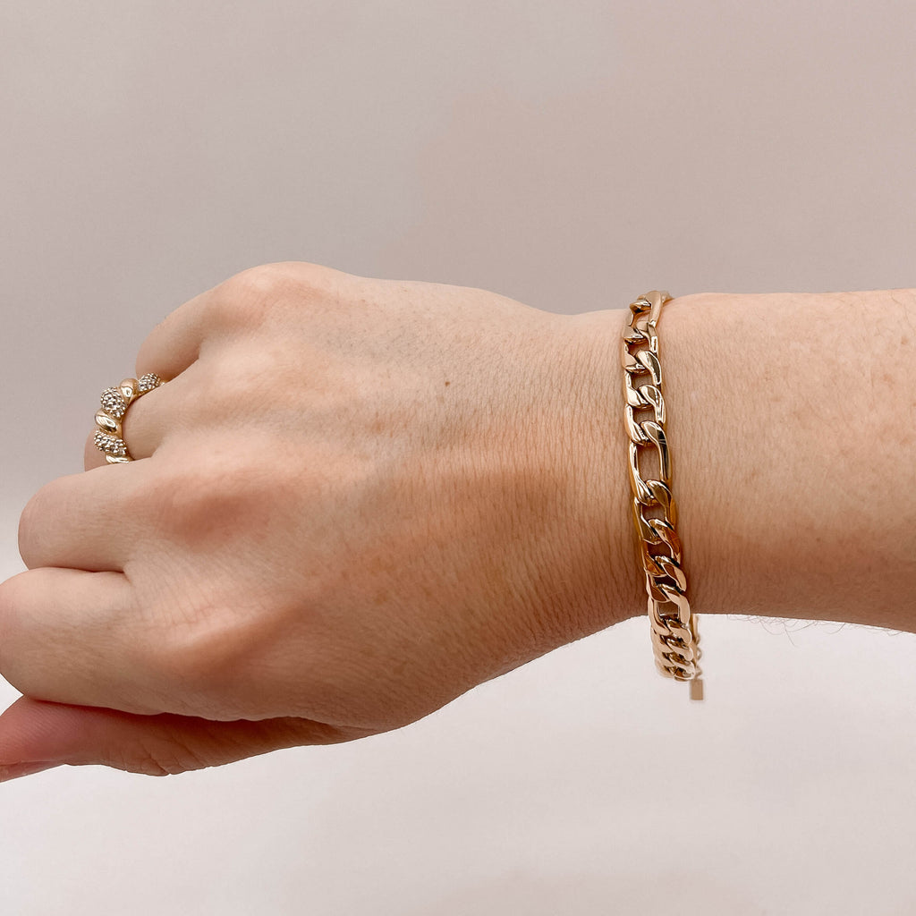 Golden Ember Chain Bracelet