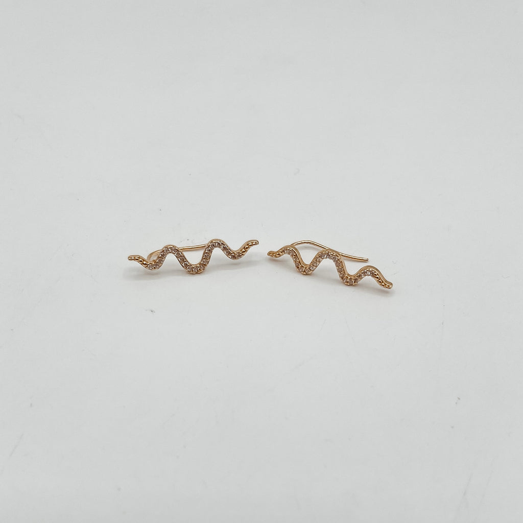 Serpent Spark Climber Earrings