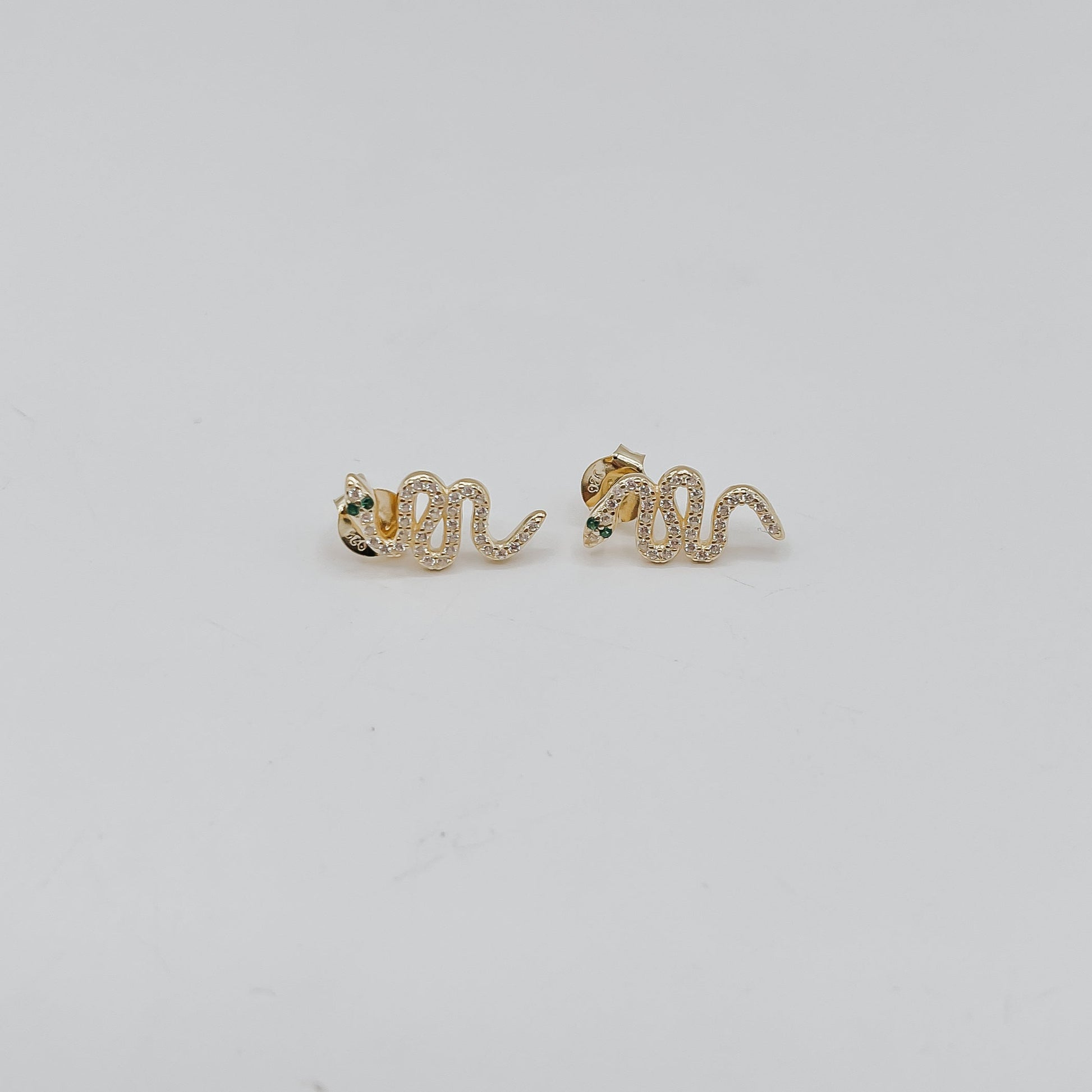 Serpent’s Gaze Stud Earrings