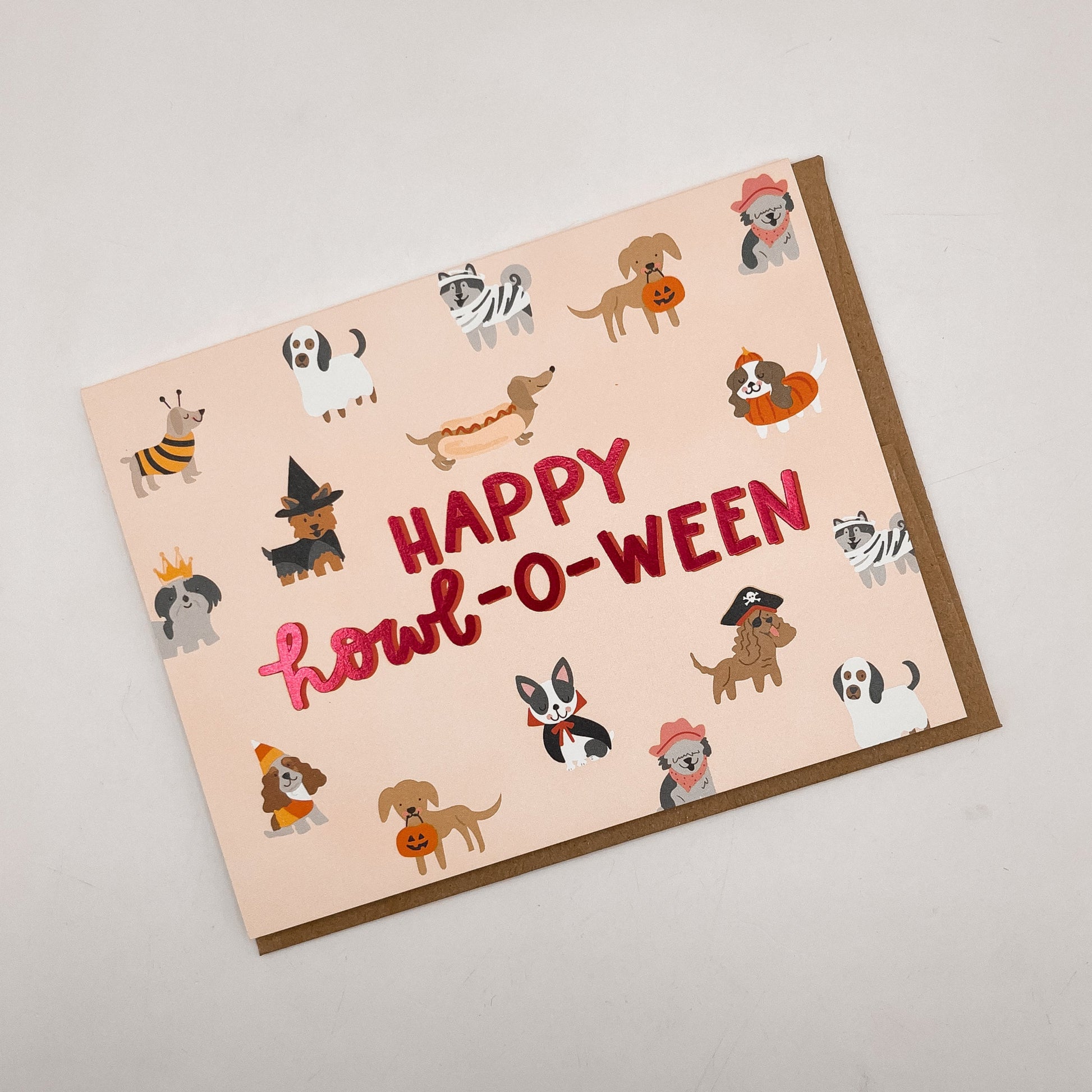 Happy Howl-O-Ween Greeting Card