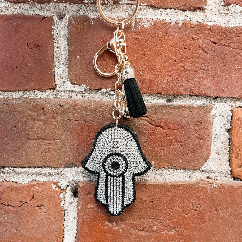 Hamsa Sparkle Keychain